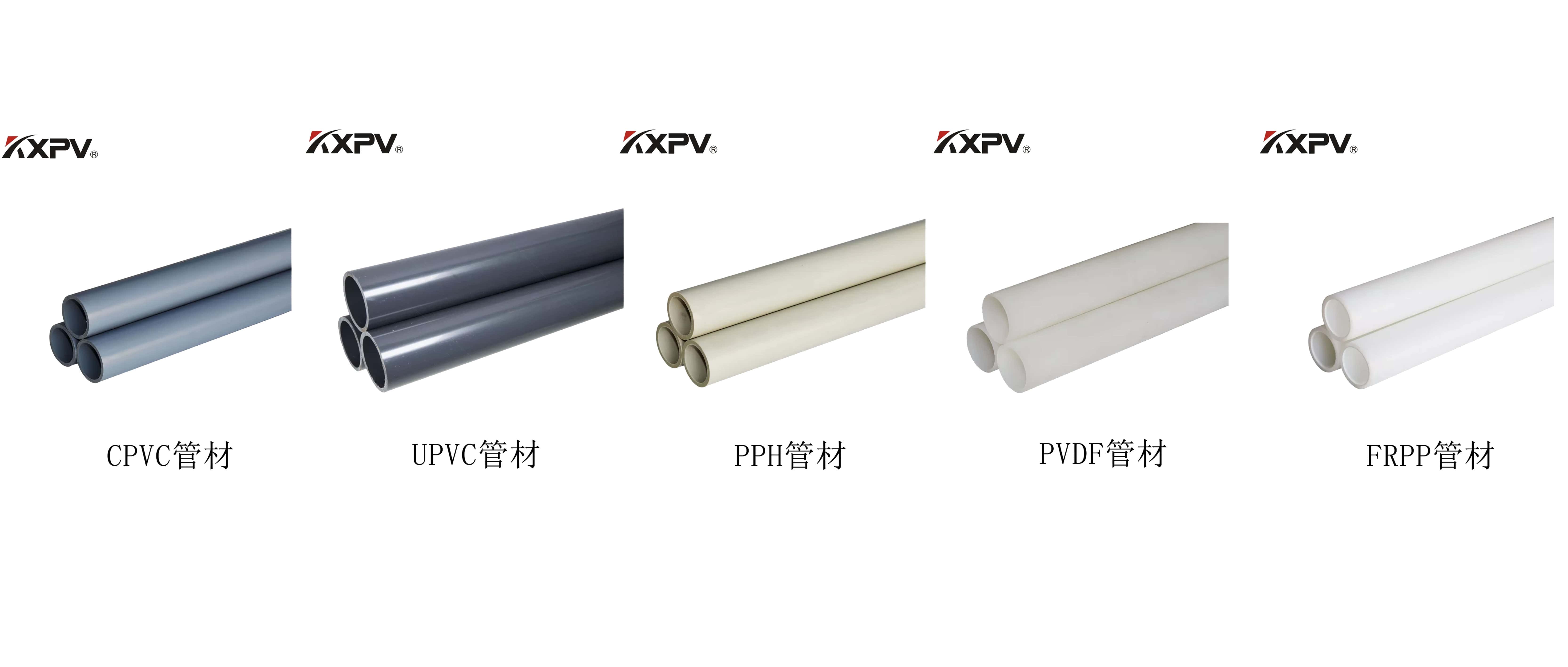 PVC、CPVC、UPVC、PP、FRP的區(qū)別及特點(diǎn)